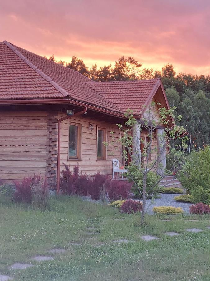 Dworek Ogrodniki: Rustic Retreat with Pool, Sauna, and Lakeside Charm Tuczna Exterior photo
